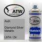 Preview: Audi, Diamond Silver Metallic, L97A / Z4: 400ml Sprühdose, von ATW Autoteile West.